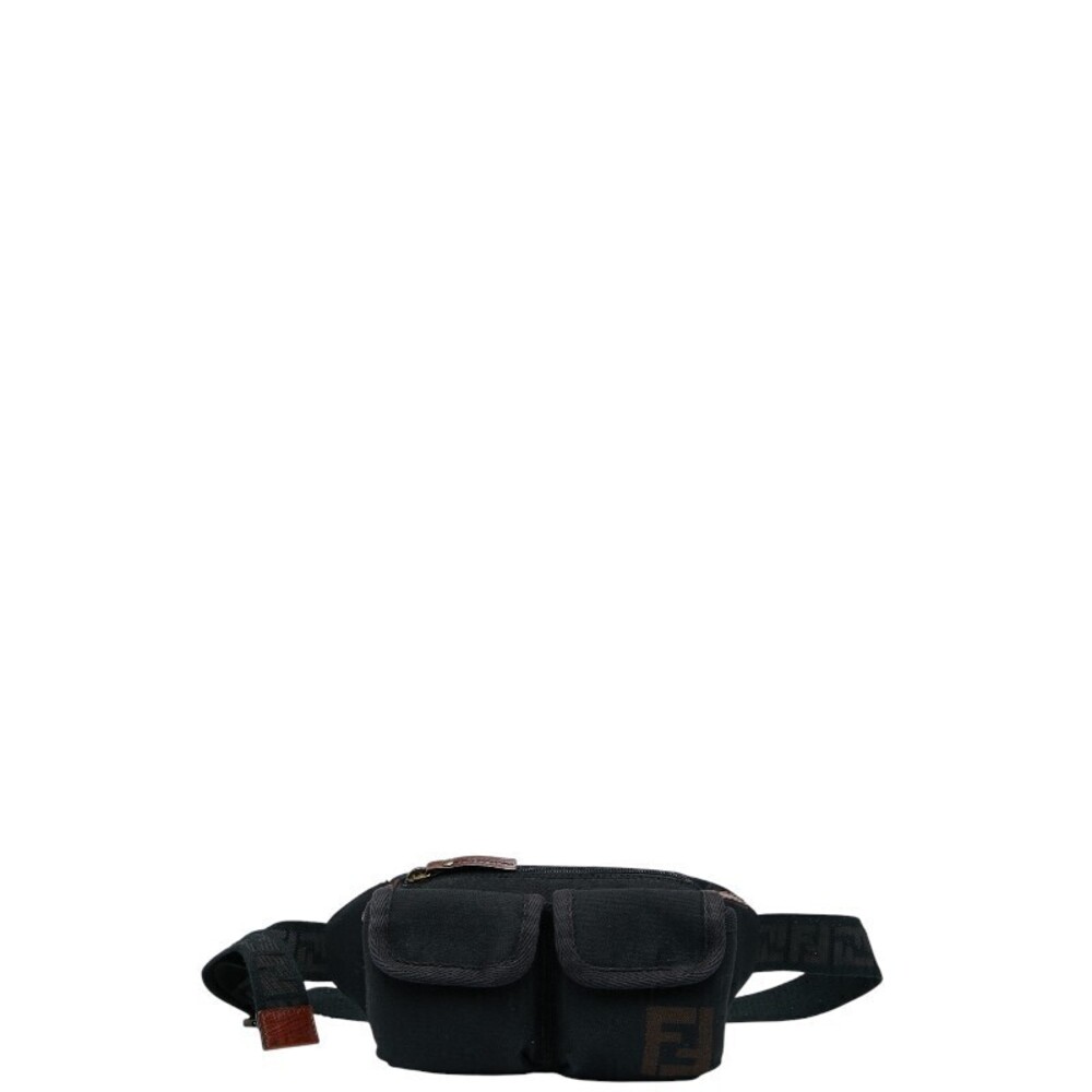 Fendi Zucca Body Bag Black Canvas